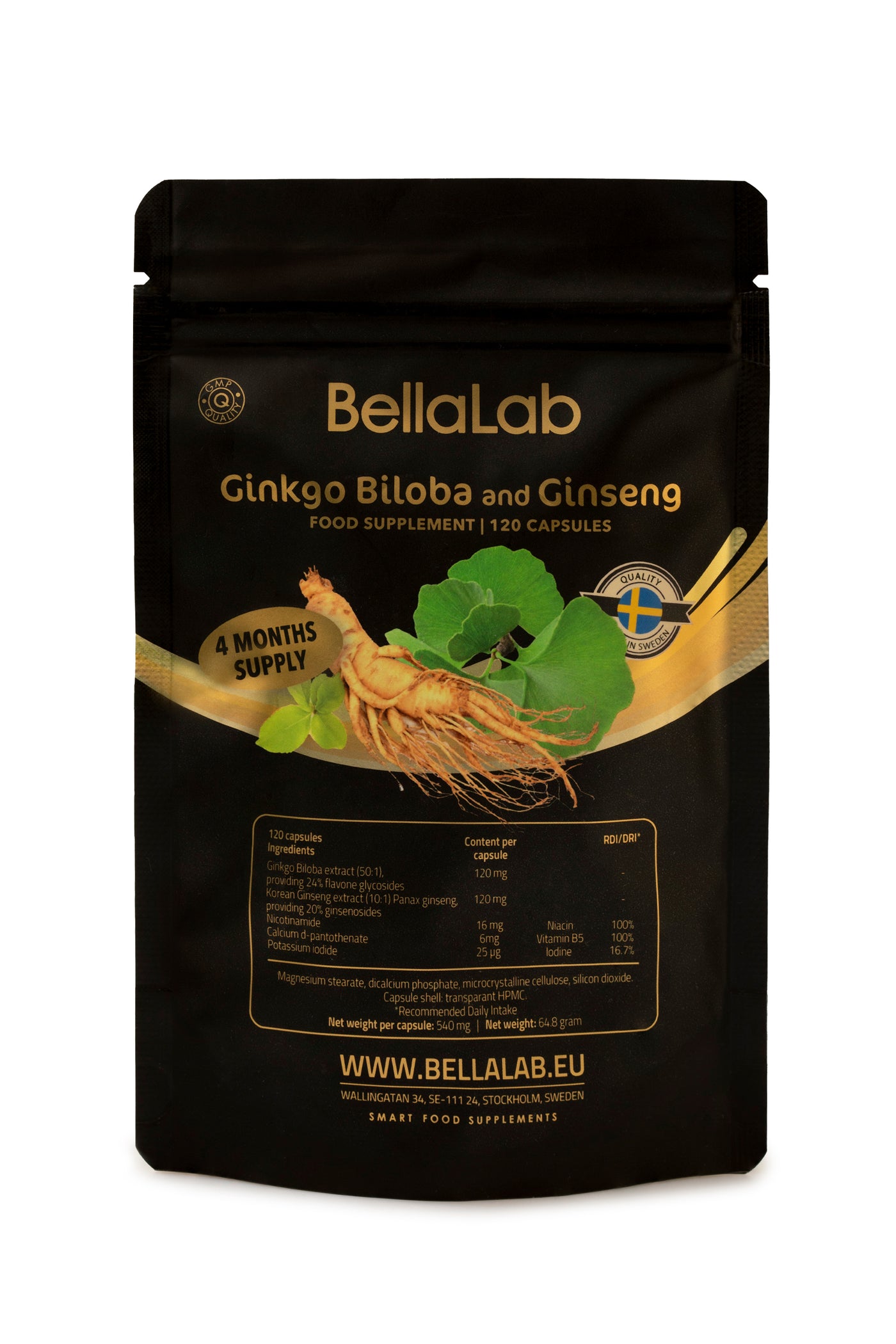 Ginkgo Biloba & Ginseng (Hõlmikpuu ja ženšenn)
