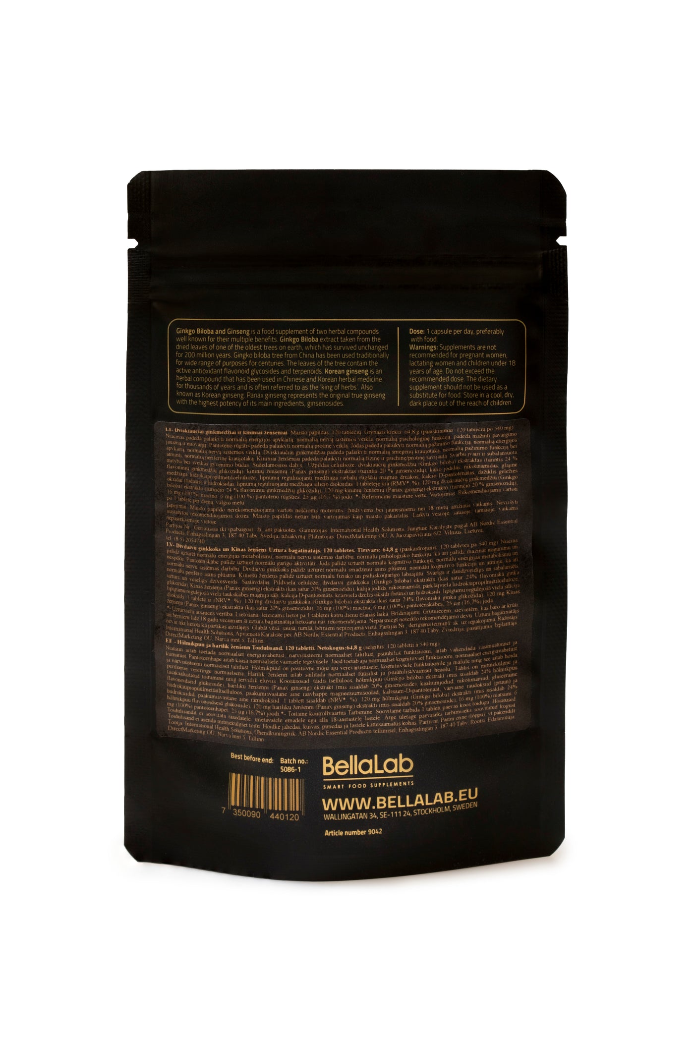 Ginkgo Biloba & Ginseng (Hõlmikpuu ja ženšenn)