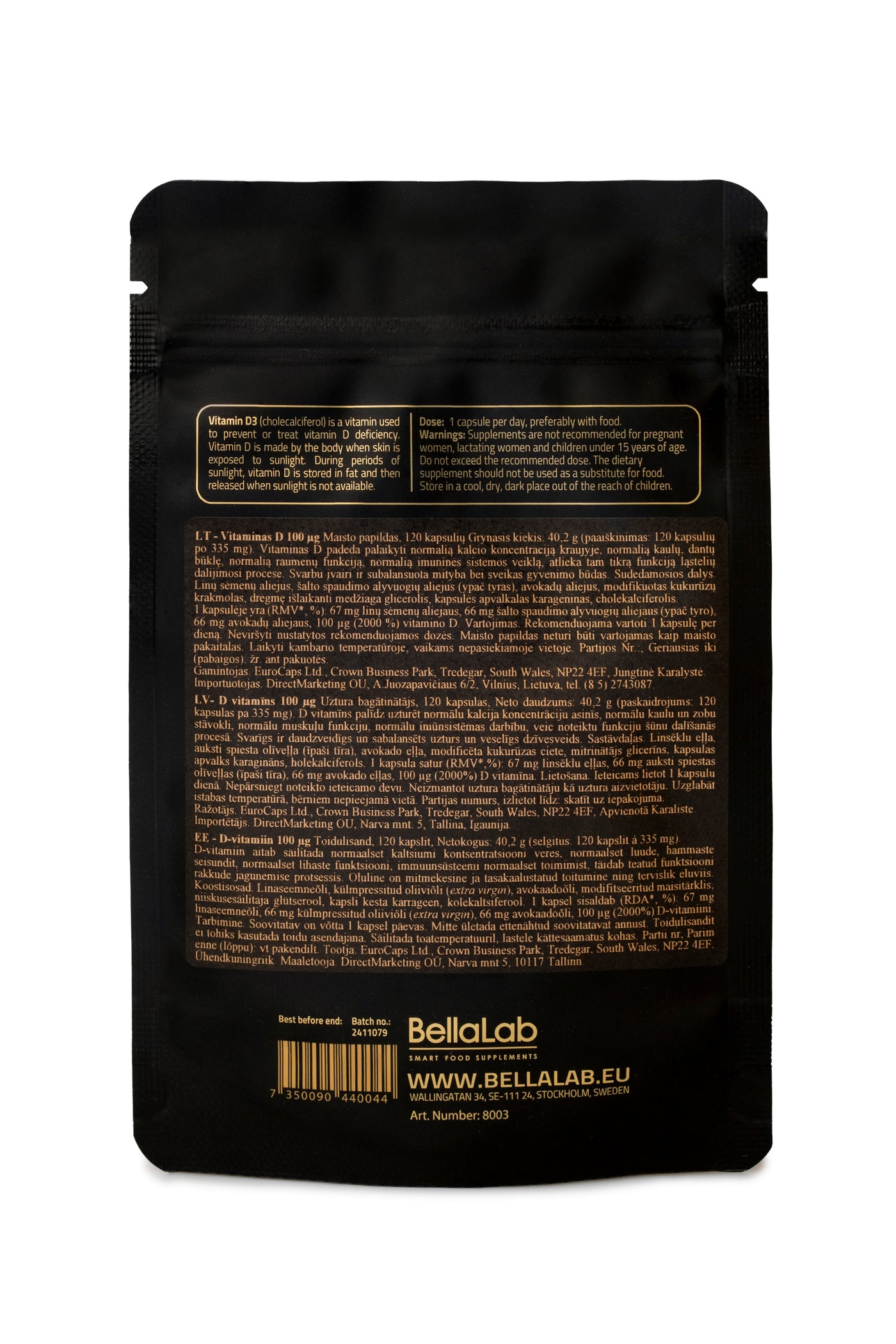 D3-vitamiin õlidega back