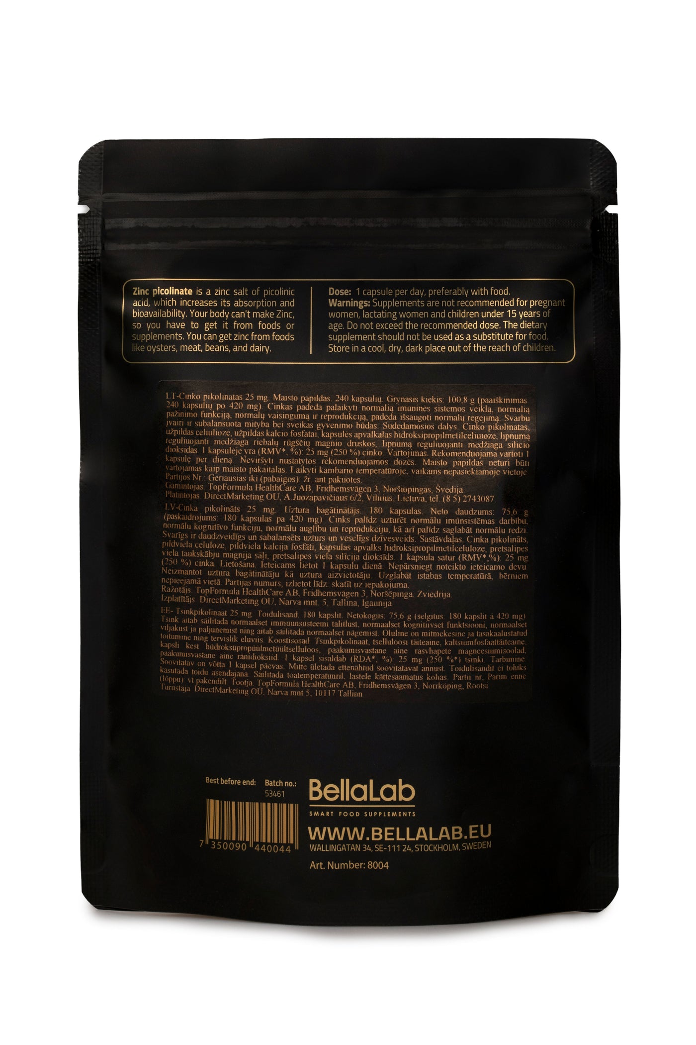 Tsinkpikolinaat 25 mg